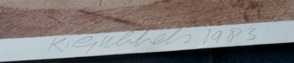 Klaas Gubbels - Zeefdruk - "Kapitale prent" - 1983 kopen? Bied vanaf 99!