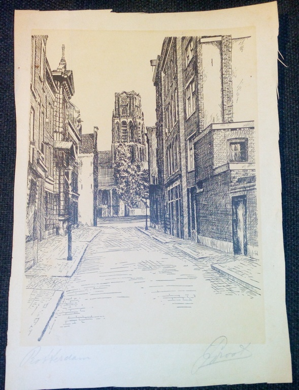 J. Groot, grafiek, Rotterdam  kopen? Bied vanaf 75!