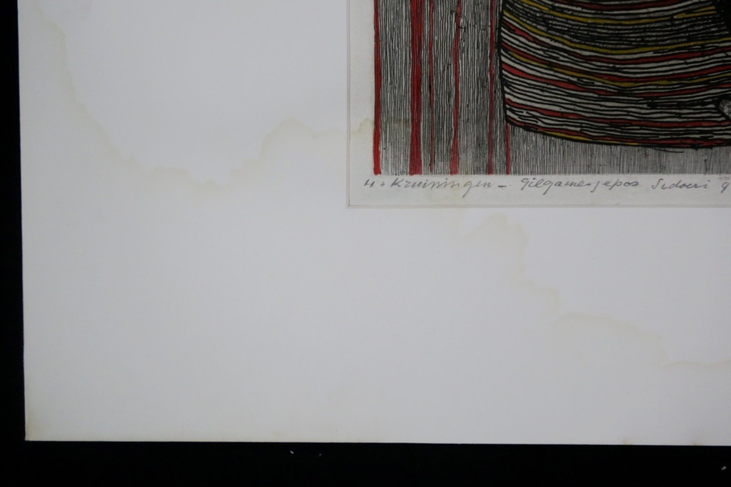 Harry van Kruiningen: Ets met reliëfdruk, Gilgamesj epos kopen? Bied vanaf 50!