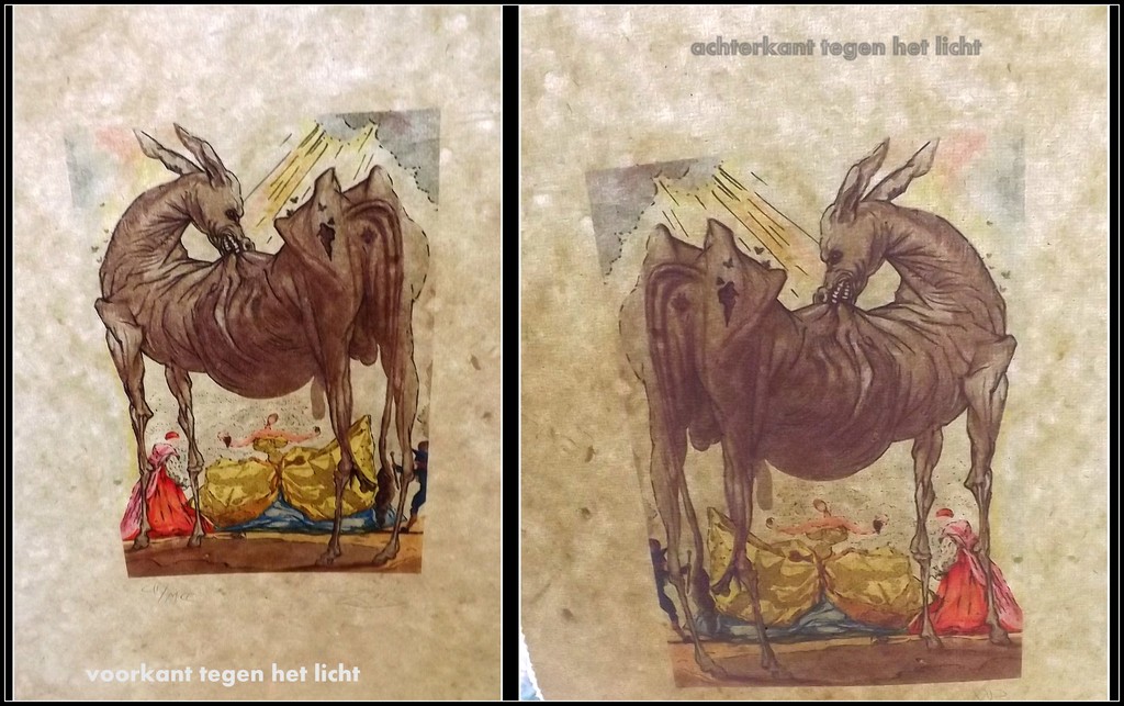 Salvador Dali - Houtgravure op Japan Hosho - Le Tricorne Plance XII  kopen? Bied vanaf 1!