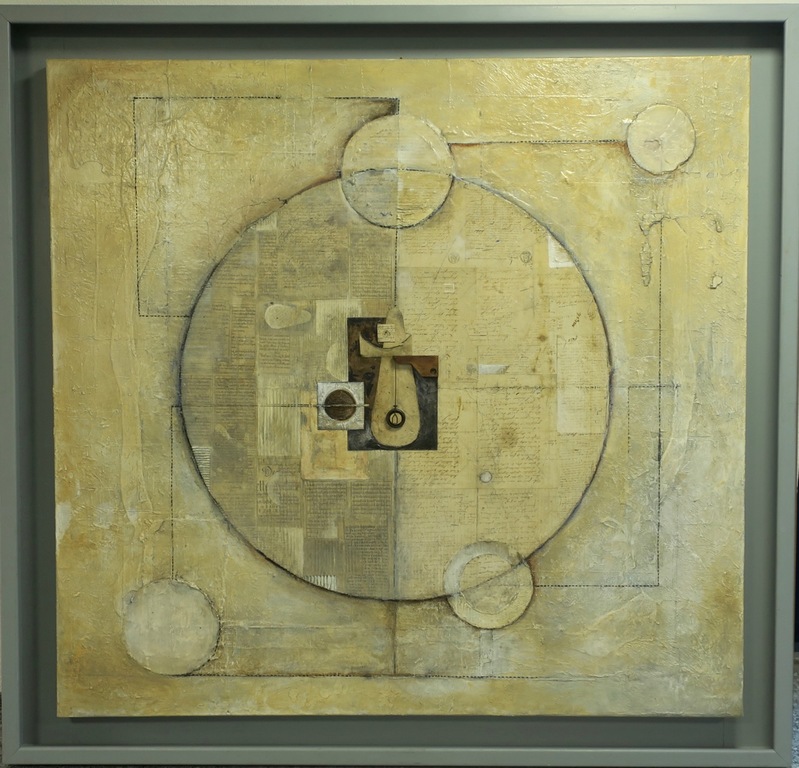 Sandra Wood: Gemengde techniek op doek, Z.T. - Ingelijst (Zeer groot!) verkocht voor € 450!