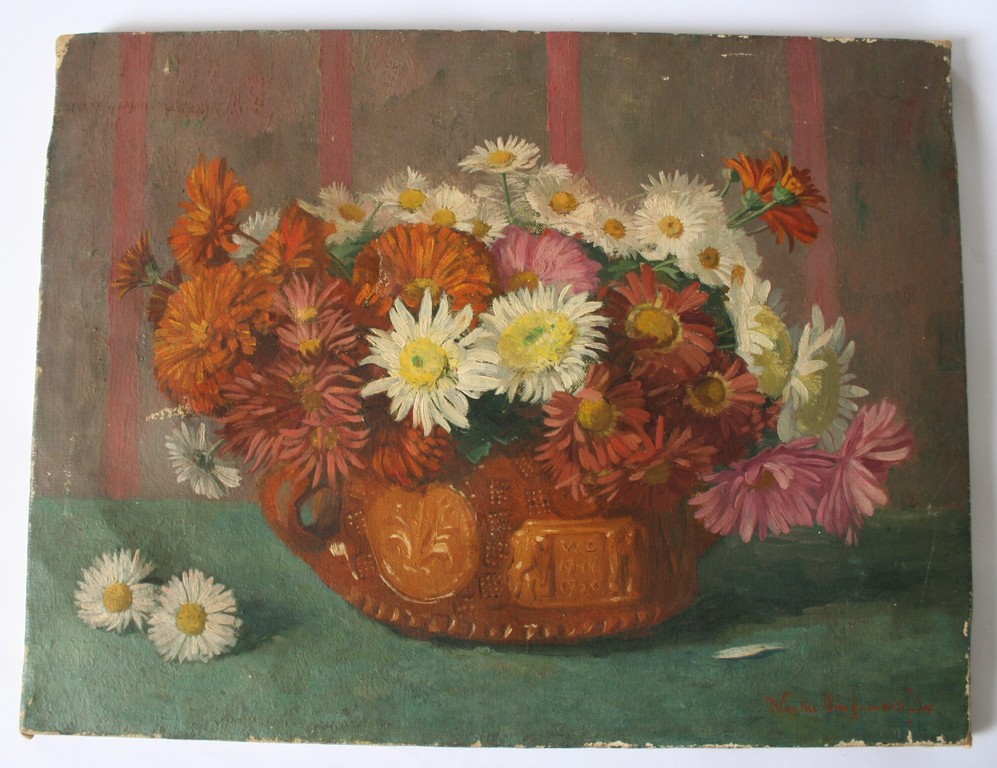 Waalko Jans Dingemans (jr), olieverf op doek, stilleven met bloemen kopen? Bied vanaf 50!