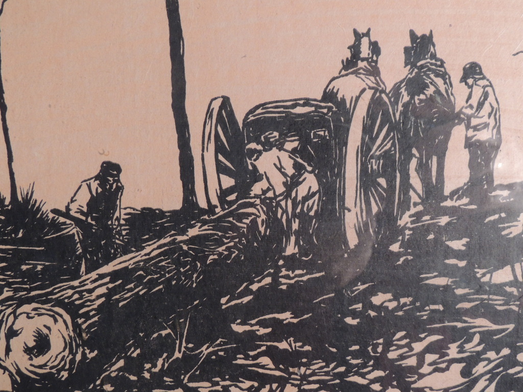 Ed Jeska. Orgineel Werk: Bomen Rooien op Wintermorgen. Gesigneerd kopen? Bied vanaf 10!