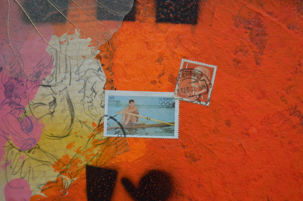 Theo Koster: Zeefdruk en collage - Hindustan - gesigneerd kopen? Bied vanaf 40!