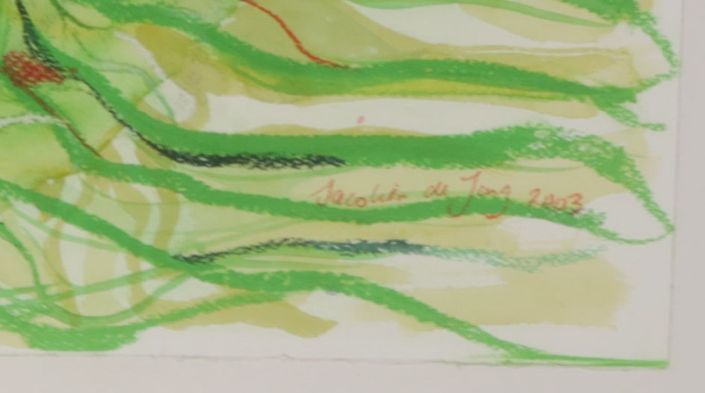 Jacolien de Jong: Gemengde techniek op papier, Tree of Life - Ingelijst (Groot) kopen? Bied vanaf 20!