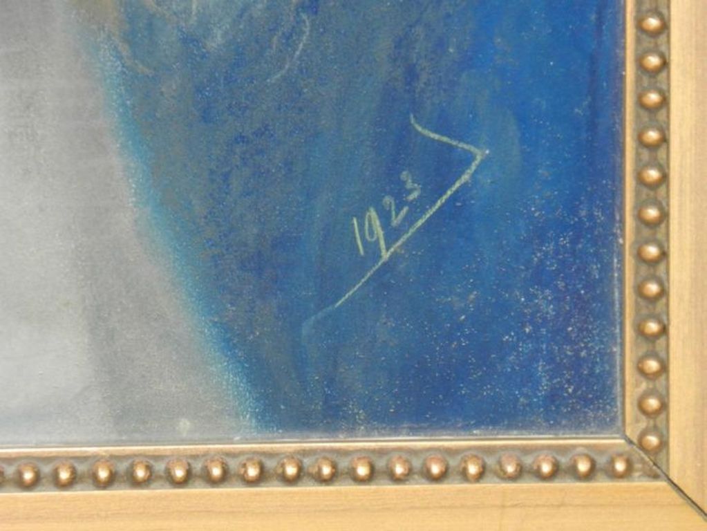 Meisje met strik zeer mooie  krijt tekening  1923 kopen? Bied vanaf 50!