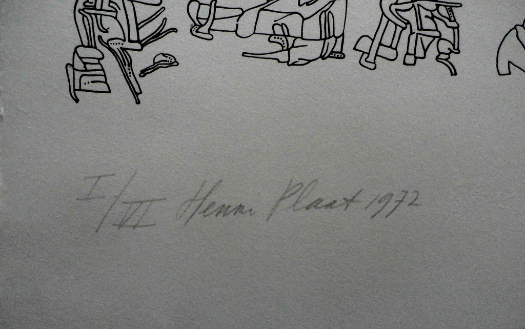 Henri Plaat - litho - 1972 - oplage: 6 stuks kopen? Bied vanaf 60!
