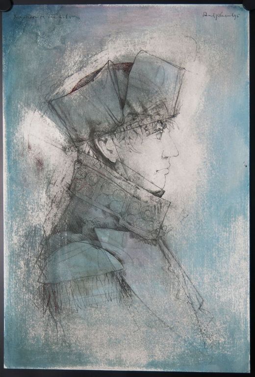Dirkje Kuik: Potlood, Aquarel en Pasteltekening, Napoleon kopen? Bied vanaf 450!