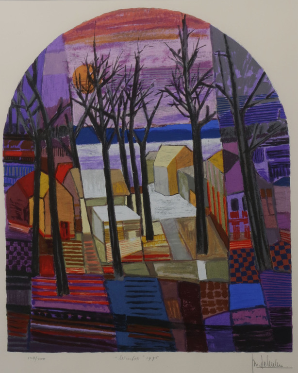 Ton Schulten: Zeefdruk, Winter - Ingelijst kopen? Bied vanaf 200!