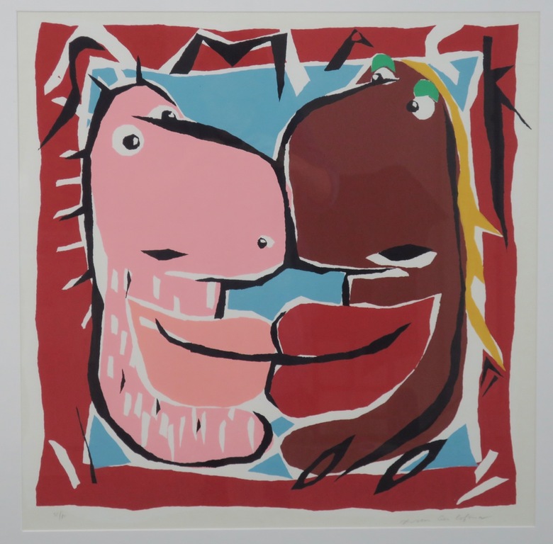 Jeroen Gerlofsma: Zeefdruk, Smak - Ingelijst kopen? Bied vanaf 35!