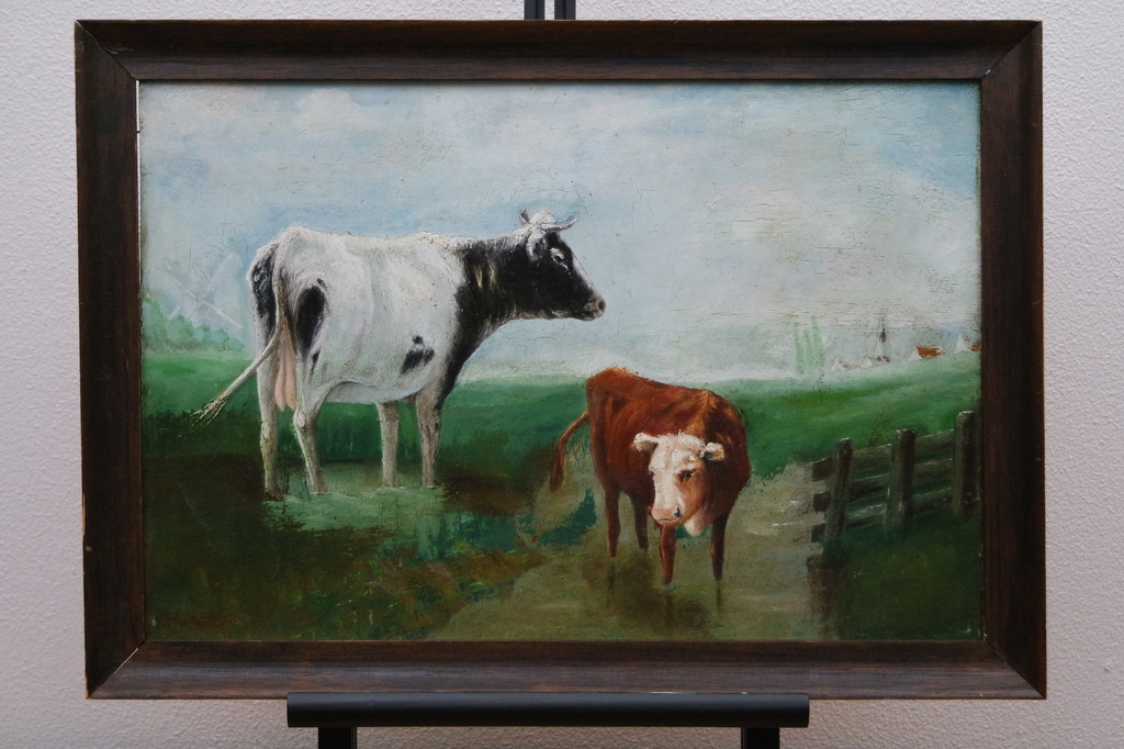 Petrus Marinus van Walcheren - olieverf op paneel - veegezicht - gesigneerd l.o. kopen? Bied vanaf 175!