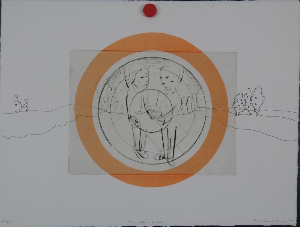 Rinke Nijburg: Ets en litho, The snake's view kopen? Bied vanaf 35!