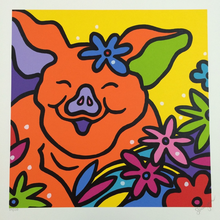 Shunyam: losse zeefdruk verkocht voor € 55!