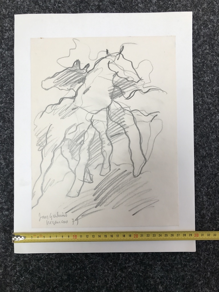Jan Sierhuis  Prachtige tekening 1979-gesigneerd verkocht voor € 35!