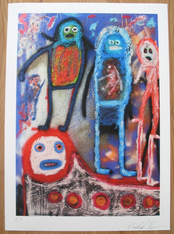 Volkmar Schulz-Rumpold, Giclée, Die Langbeiner kopen? Bied vanaf 25!