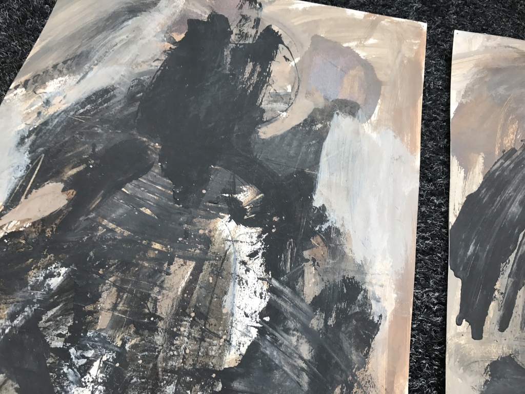 3 x Bernard Gaube gouache 1984 kopen? Bied vanaf 1!