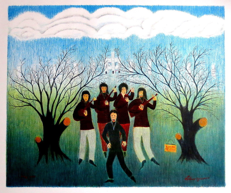 MATIJA SKURJENI ' Rolling Stones' kleurenlitho * 1971 * gesigneerd * nr. 113/150 kopen? Bied vanaf 49!