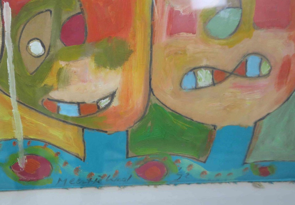 Meertje Kaal: Acryl op karton, Veelkoppig vastgoed BV I - Ingelijst kopen? Bied vanaf 1!