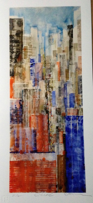 Gottfried Salzmann - Giclée - NY Perspektive II - 2013 verkocht voor € 95!