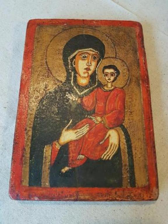 Icona Votiva-Madonna met Jesus-eind 800 kopen? Bied vanaf 10!