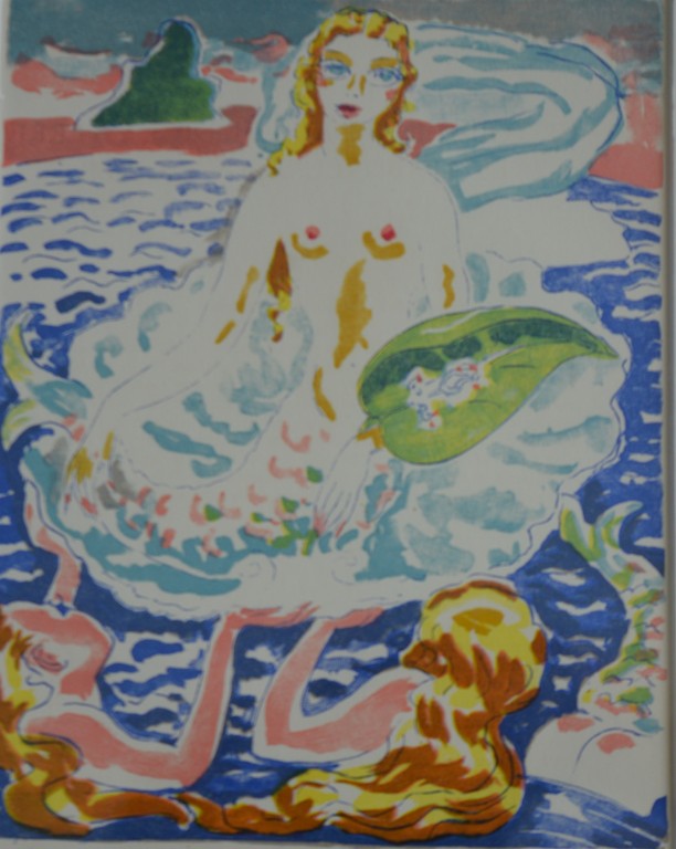 Kees van Dongen - houtsnede naar aquarel - 'les femmes serpentines' kopen? Bied vanaf 1!