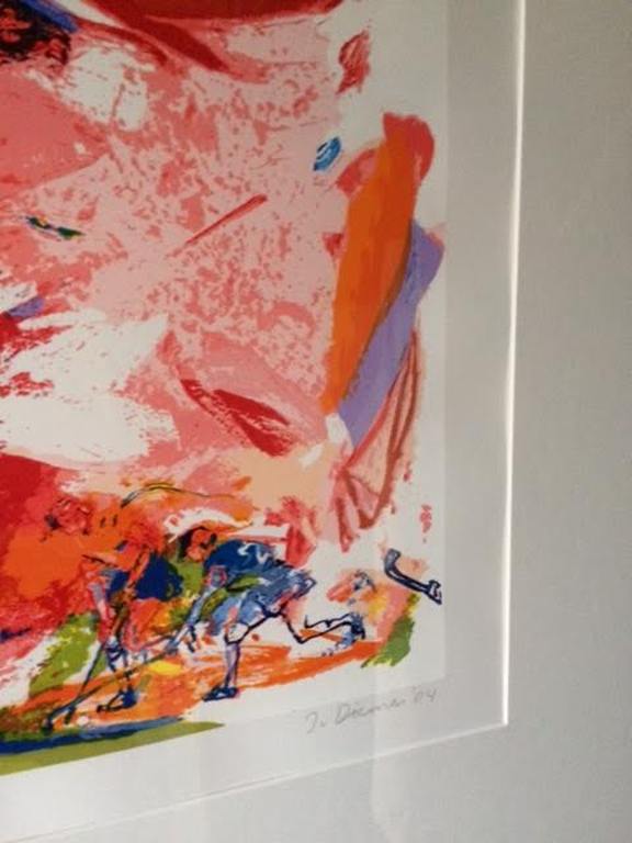 Jan van Diemen Zeefdruk Titel - Dameshockey-  In aluminium lijst kopen? Bied vanaf 45!