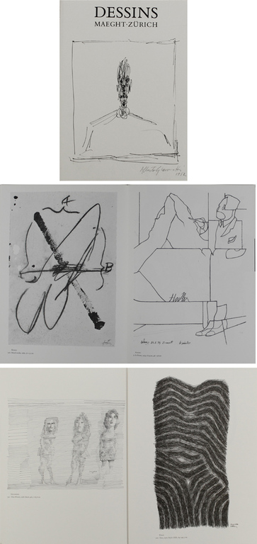 Dessins , Giacometti,Adami,Calder , Miro etc.etc. 1974 rare kopen? Bied vanaf 1!