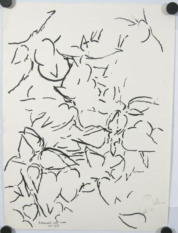 Jaap Hillenius: Tekening, Brandnetel onder boom verkocht voor € 50!