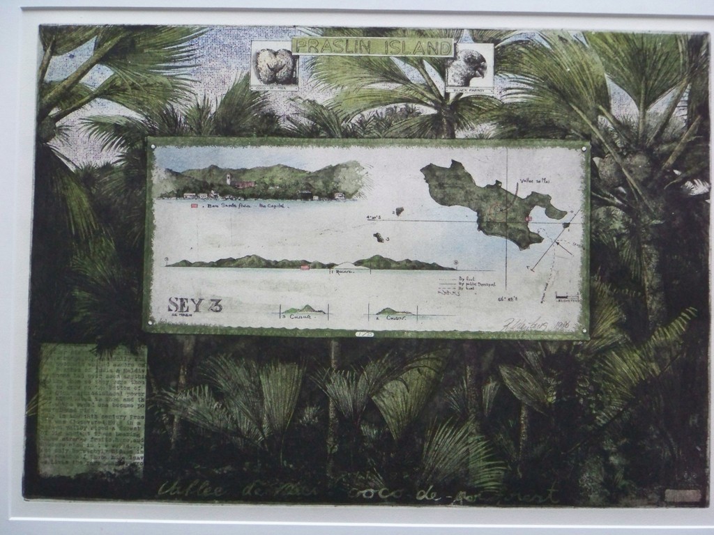 Rolf Weijburg, Ets, Praslin Island verkocht voor € 100!