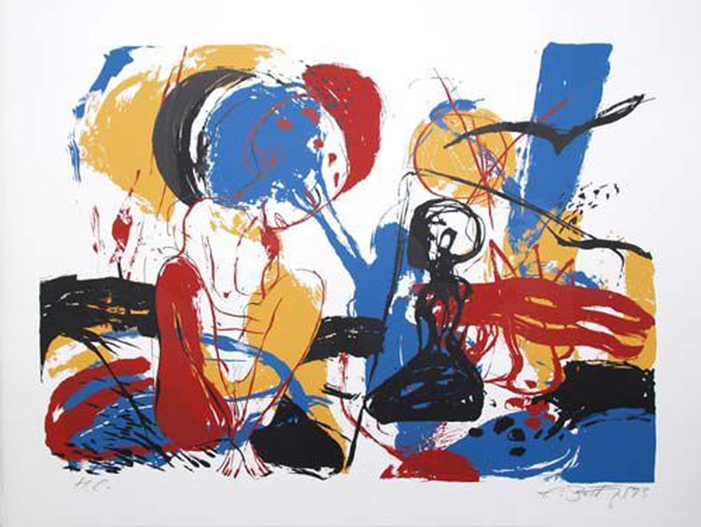 Eckhard Böttger - Eckhard Böttger, litho, Damals hinterm Mond, 1993 kopen? Bied vanaf 55!