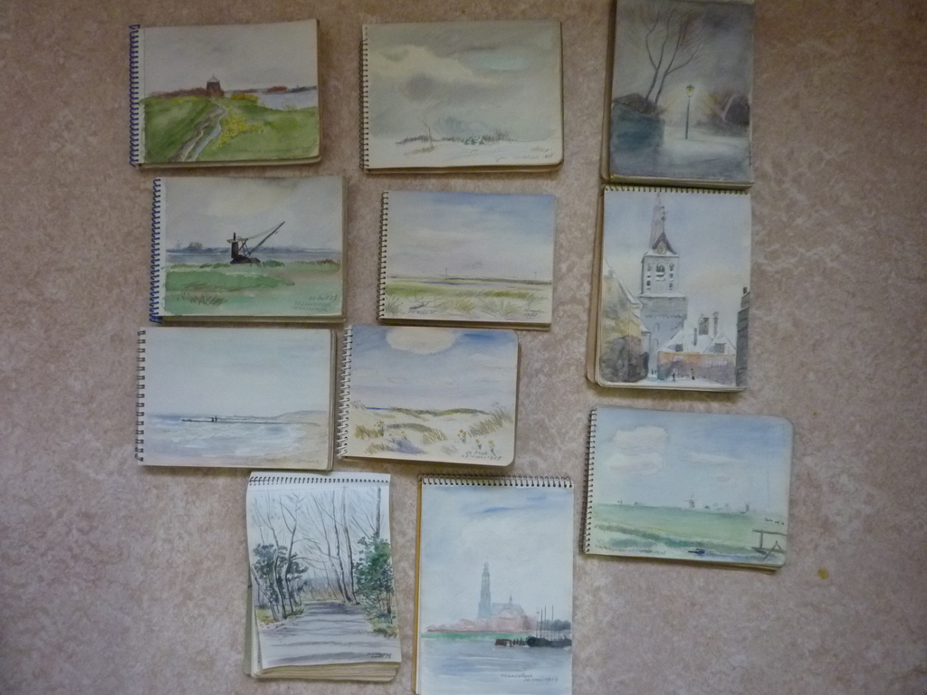 Han Krug - 11 schetsboeken met ca. 300 tekeningen / aquarellen 1954 - 1959 kopen? Bied vanaf 500!