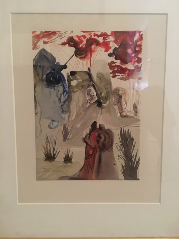 Salvador Dali, Kleurenlitho, Surrealistisch landschap met bruid kopen? Bied vanaf 1!