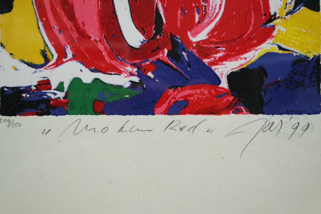 Johan Adriaan smit (1945-2002) - zeefdruk - abstracte compositie kopen? Bied vanaf 50!
