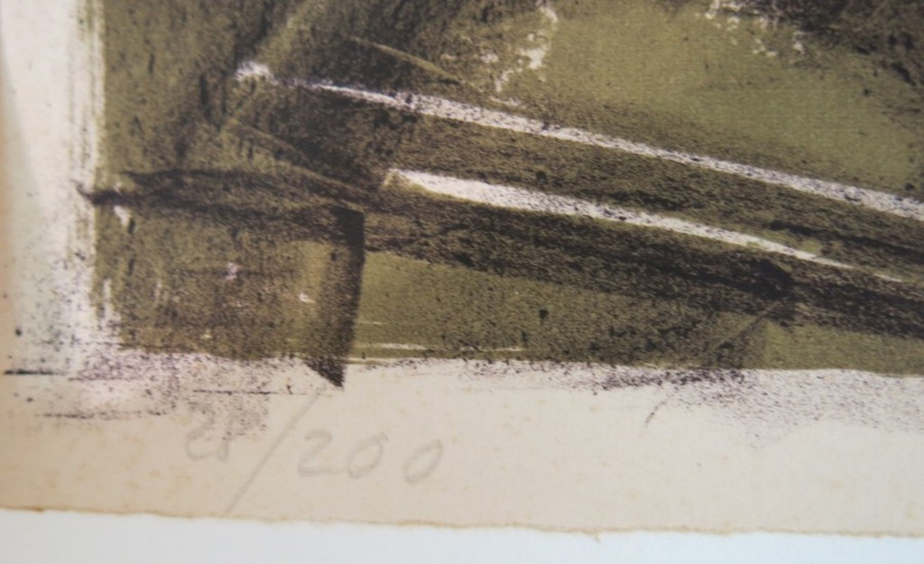 Rudolf Zender: Zeefdruk, stilleven met distels. kopen? Bied vanaf 1!