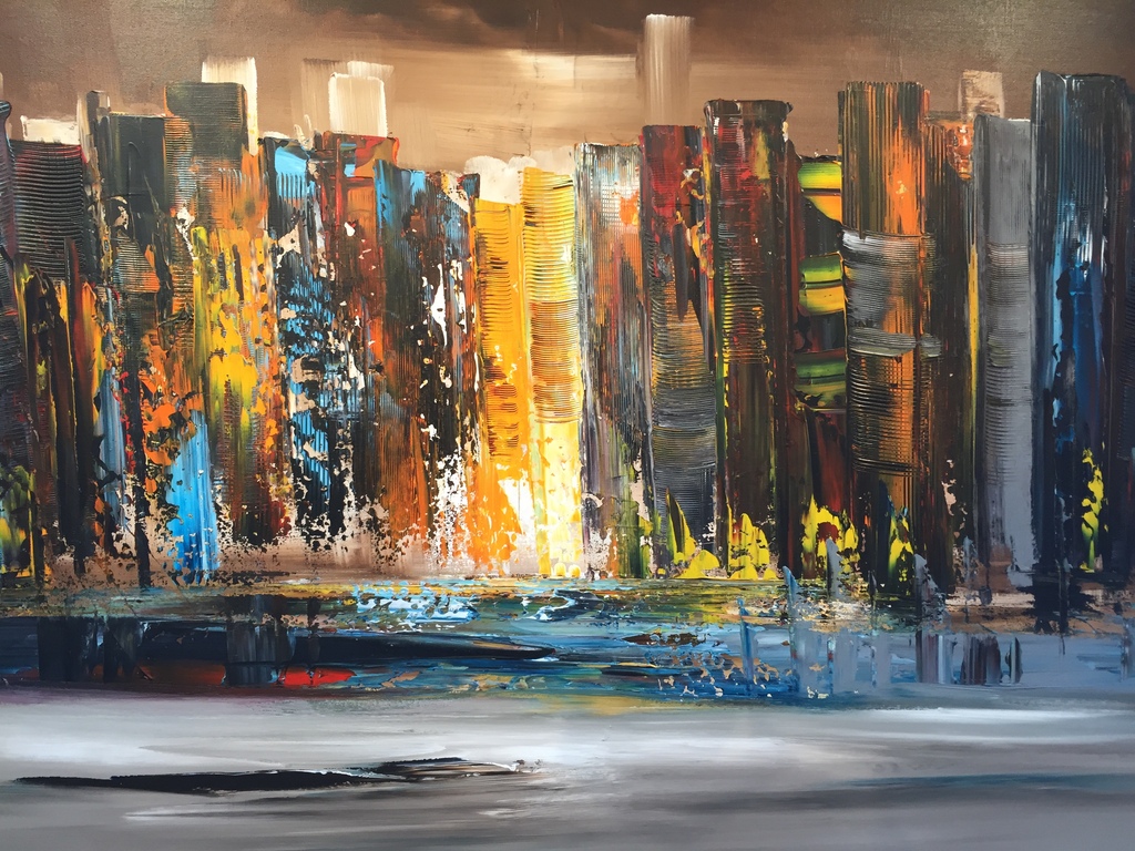 TOP werk van GENA GENADYJ op doek. verkocht voor € 205!