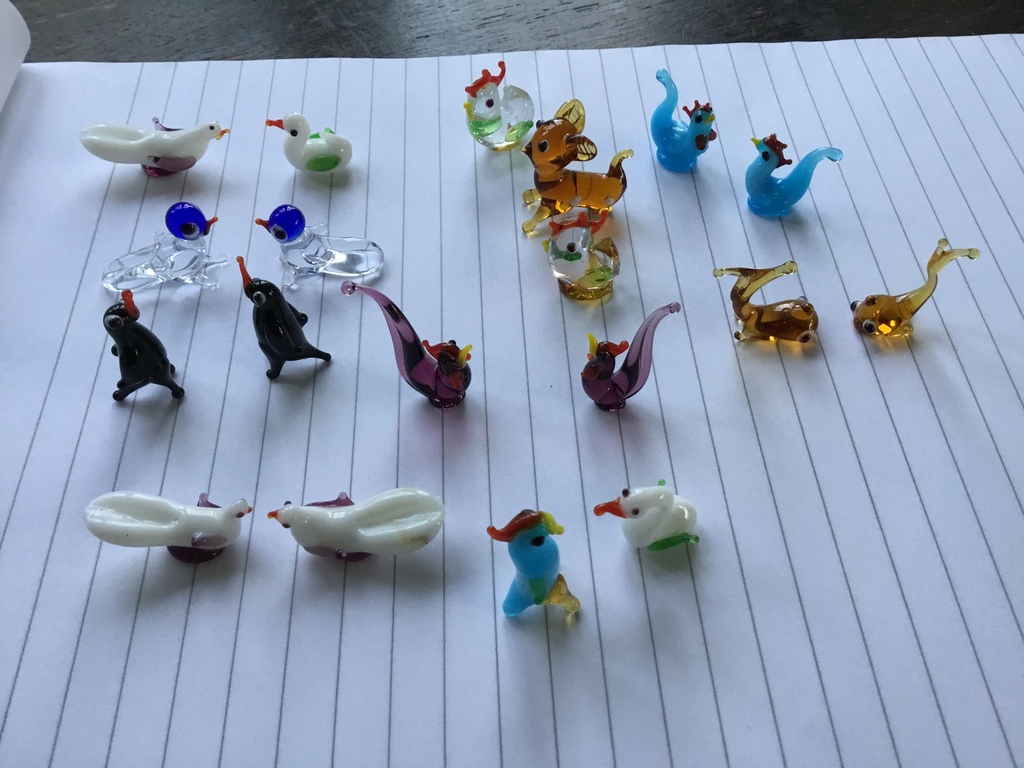 Dieren miniature anni 70-Isola di Murano Venezia 20 pz assortment kopen? Bied vanaf 5!