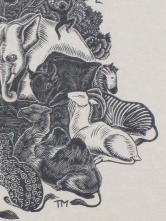 Thijs Mauve, De Dierenvergadering, Houtgravure kopen? Bied vanaf 50!