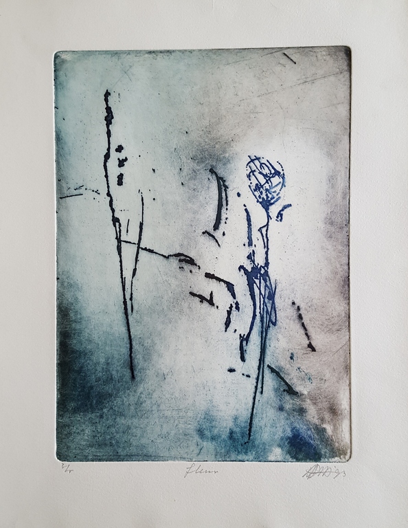 Ad Arma kleuren ets 'Fleur' - 1993 - oplage 3/5. kopen? Bied vanaf 45!