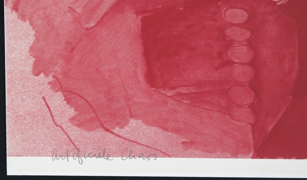 Ad Gerritsen: Zeefdruk, Artificiele Chaos (rood) kopen? Bied vanaf 20!