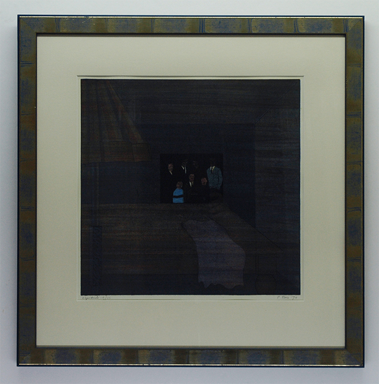 Peter Bes: De jurk - ingelijste litho, 1974 kopen? Bied vanaf 85!