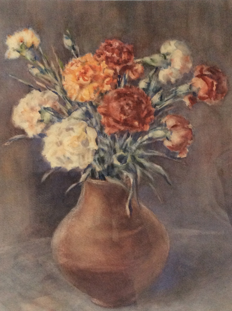 Aquarel 40 x 52 cm in lijst 52 x 64 cm sign.r.o. kopen? Bied vanaf 45!