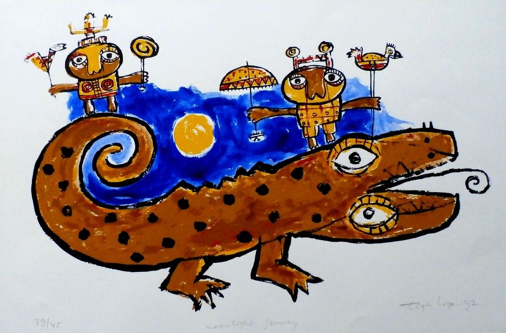 Toyin Loye - zeefdruk - 1997 kopen? Bied vanaf 75!