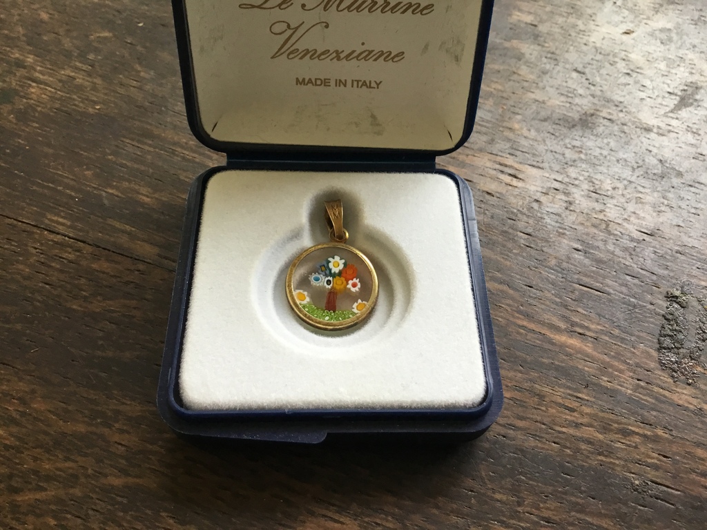 Murrina veneziana,Murano glas,zilver 925 en goud 18 ct kopen? Bied vanaf 5!