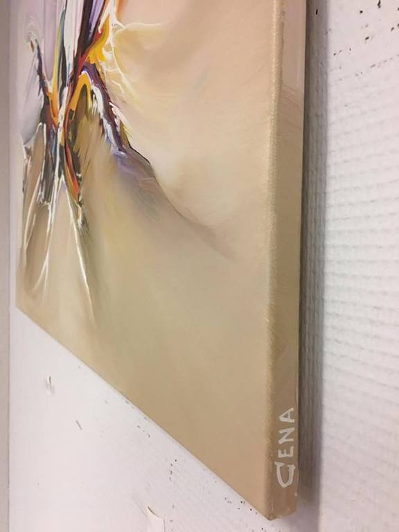 Gena - Abstract. Acrylverf op doek - 2017 - Gesigneerd. kopen? Bied vanaf 150!