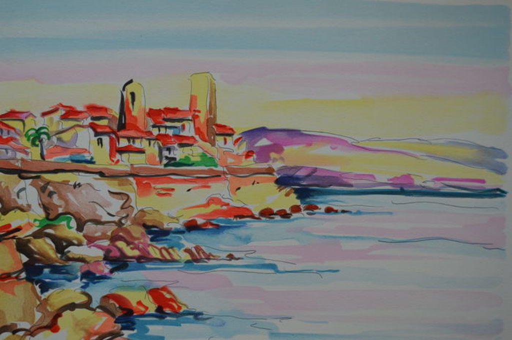 Oliver Zlatku - 2 litho's: 'Nice et Antibes' - E.A. kopen? Bied vanaf 1!