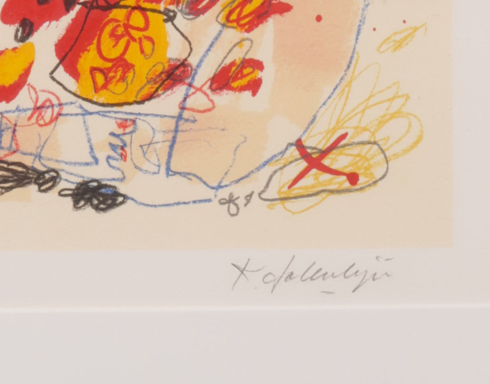 Kees Salentijn: Zeefdruk, Vestidos II - Ingelijst kopen? Bied vanaf 35!