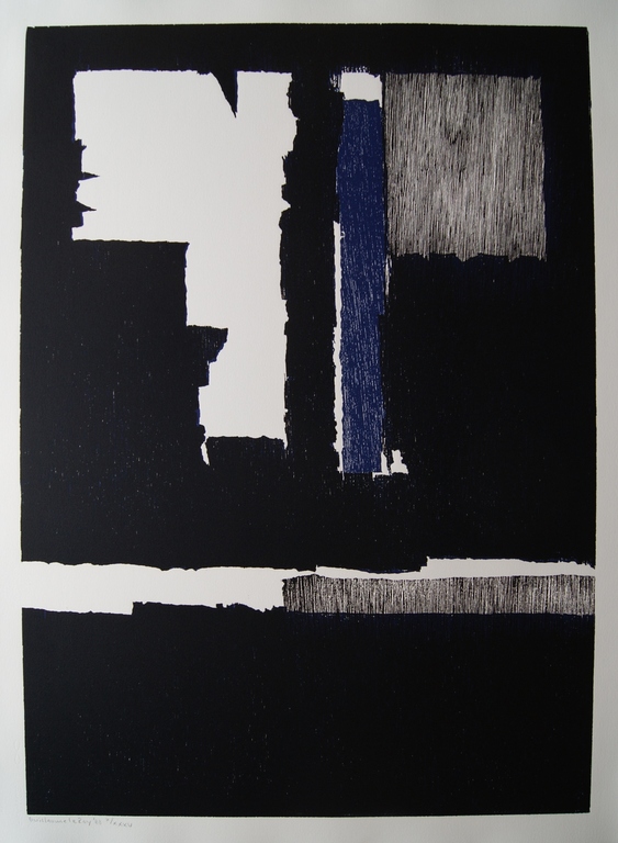 Guillaume le Roy gesigneerde houtsnede in perfecte conditie - 1988 kopen? Bied vanaf 95!