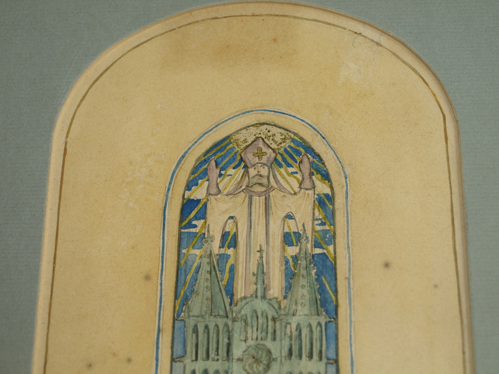 Huib Luns : tekening , Religieuze voorstelling – gesigneerd  kopen? Bied vanaf 1!