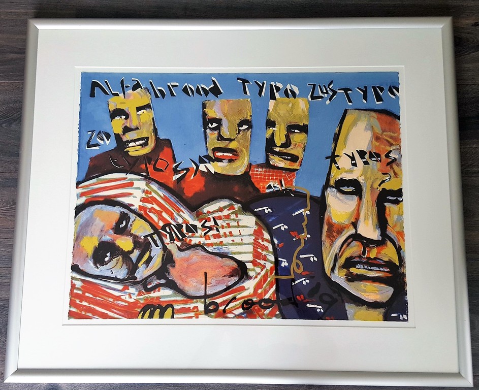 Herman Brood: zeefdruk, Alfa Brood Typo's kopen? Bied vanaf 300!