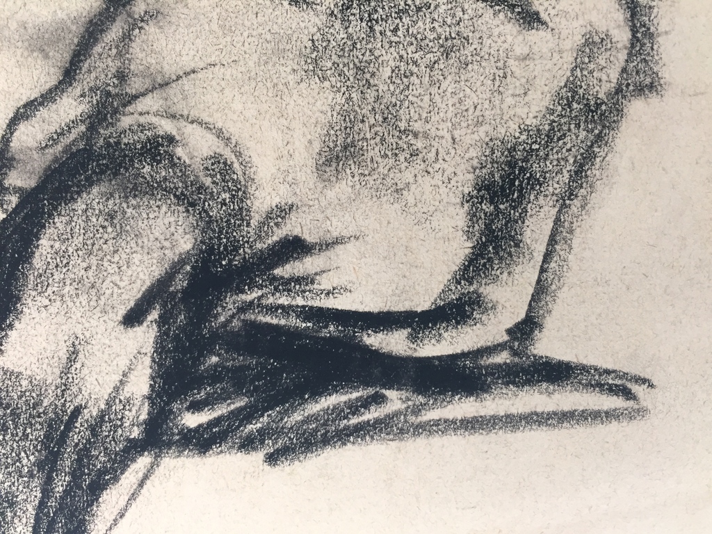 Nico Molenkamp - Nico Molenkamp, krijttekening op papier kopen? Bied vanaf 240!